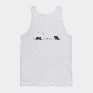 Cat and Moon #3 Tank Top